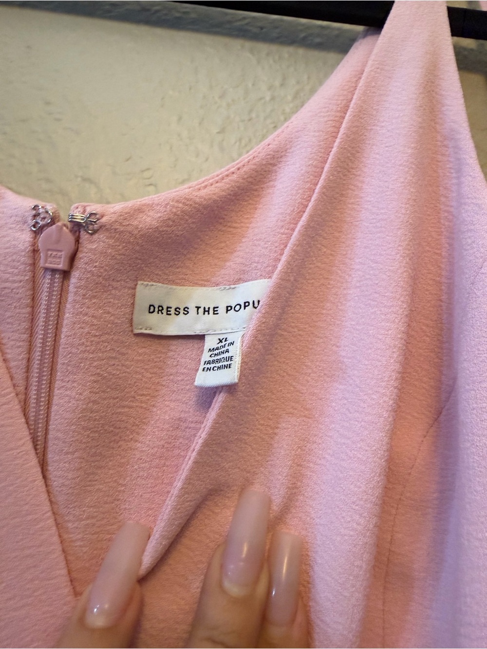 Dress the Population One-Shoulder Blush Pink Dress
